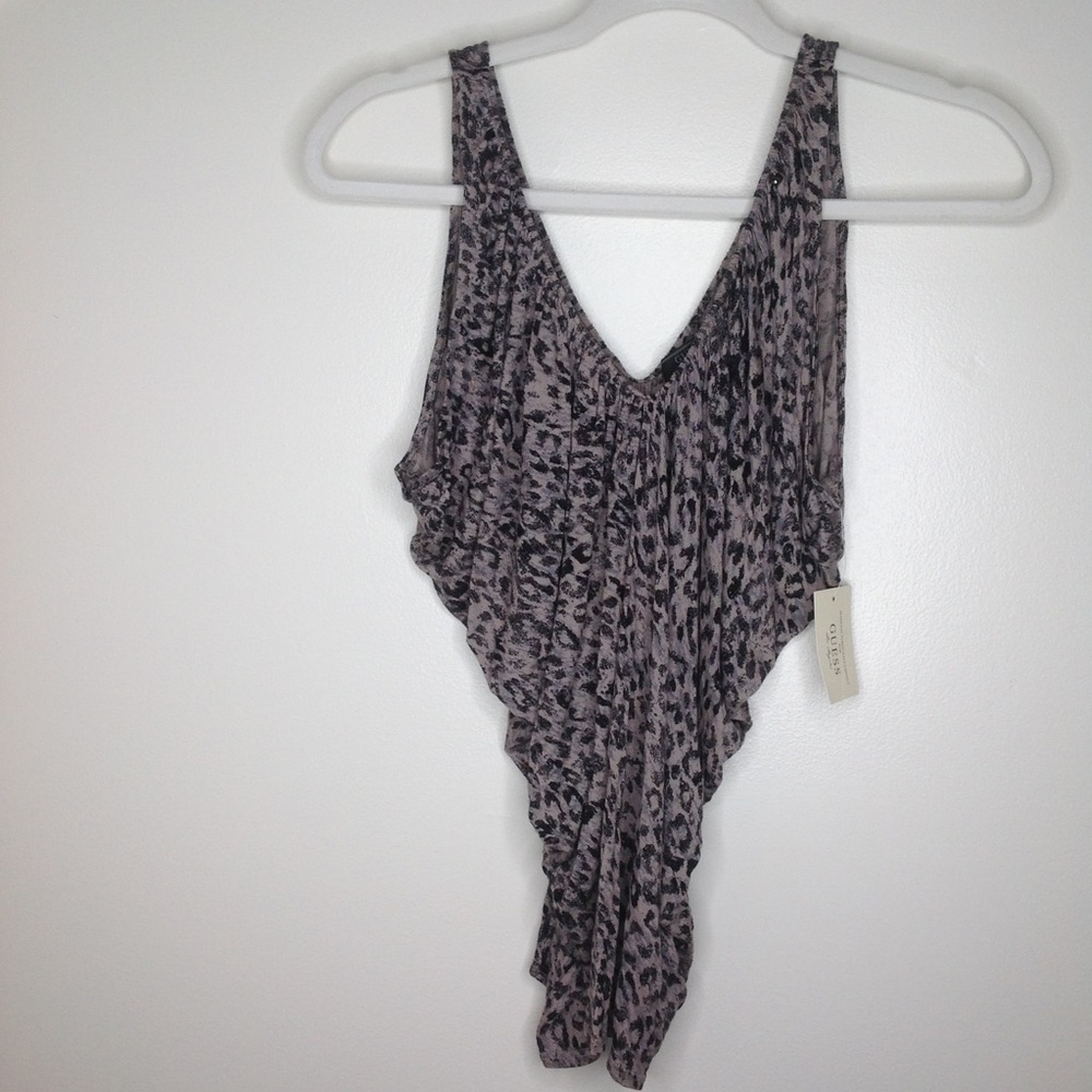 Guess cheetah tank top